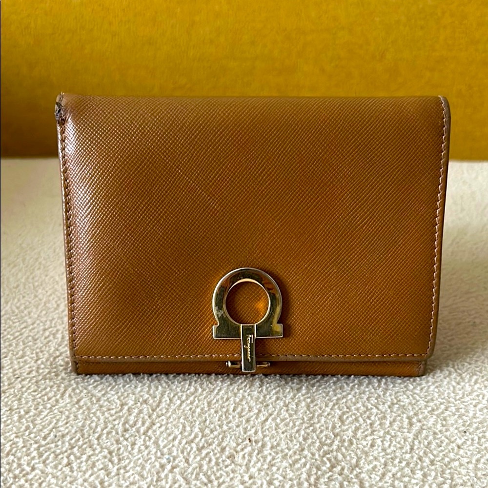 Salvatore Ferragamo Brown Leather Wallet